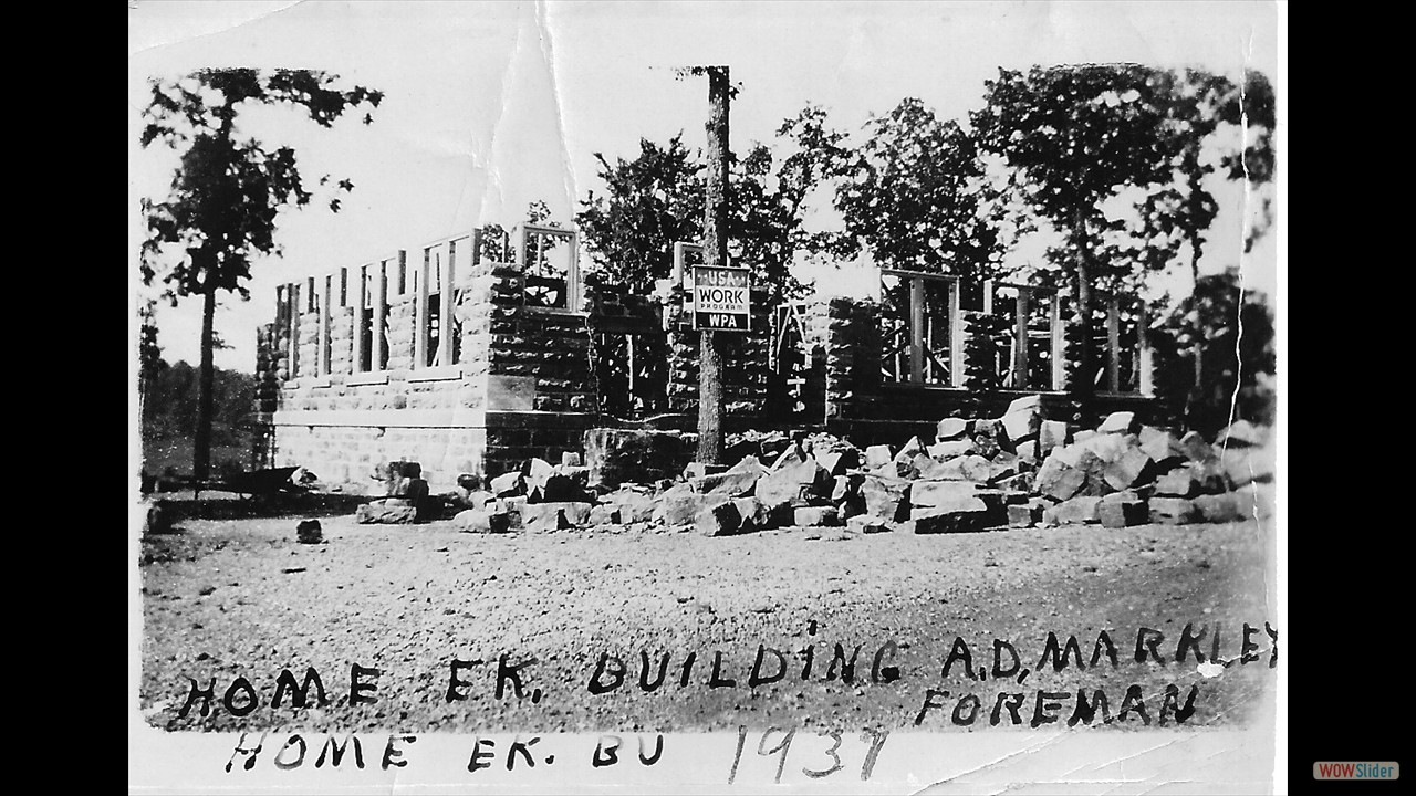  HSVS Home Econmics building under construction 1937 by WPA